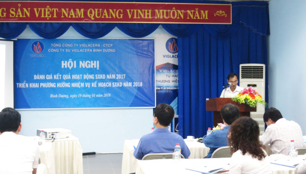 Năm 2017 Công ty Sứ Viglacera Bình Dương cán đích ngoạn mục với doanh thu Xuất khẩu tăng 133% so với năm 2016.